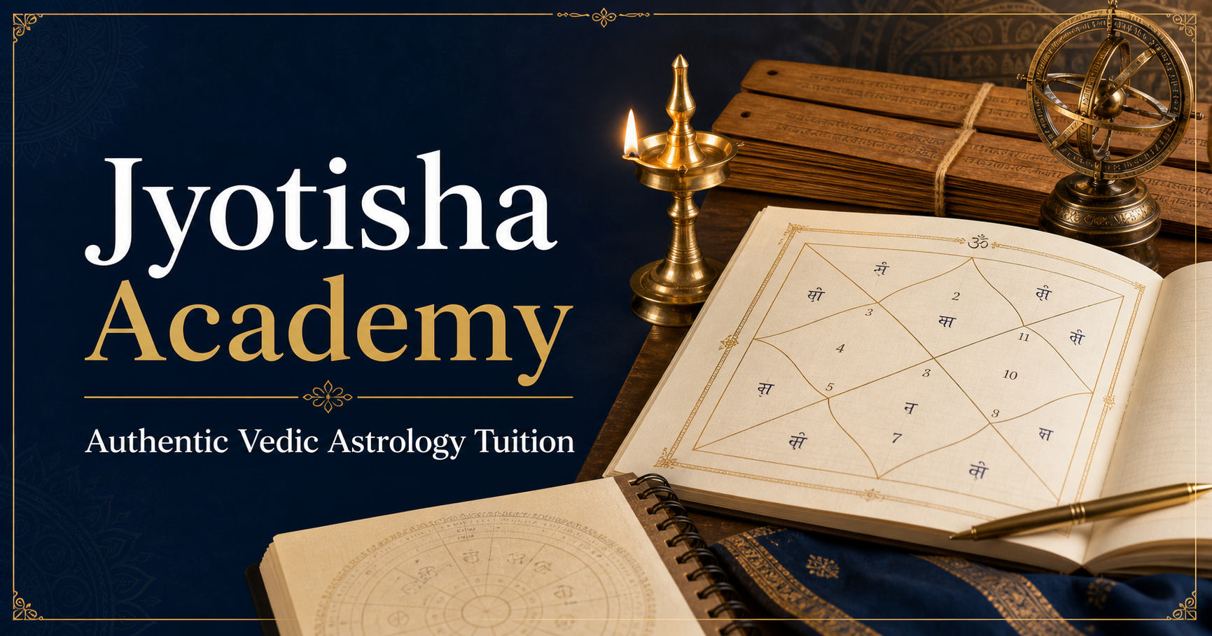Vedic astrology study materials with Jyotisha Academy title
